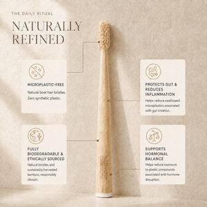 Boar Bristle & Bamboo Toothbrush (4 Pack) - BAMBRUSH