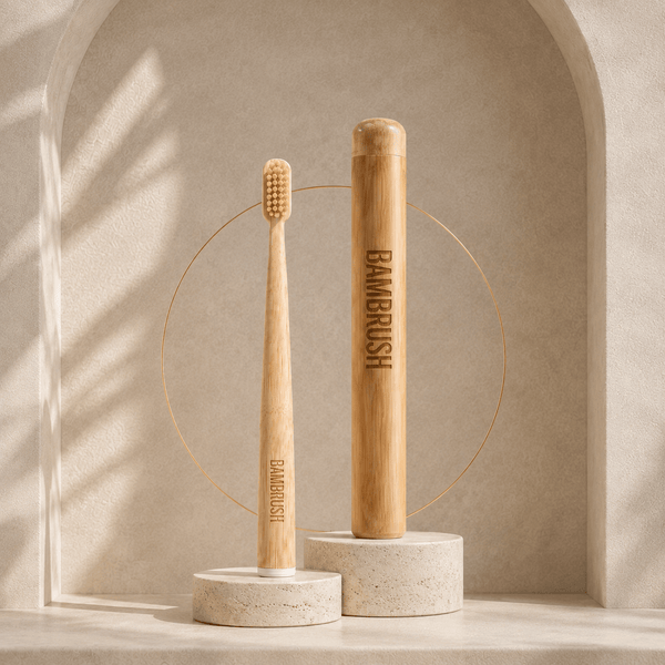 Boar Bristle & Bamboo Toothbrush (4 Pack) - BAMBRUSH
