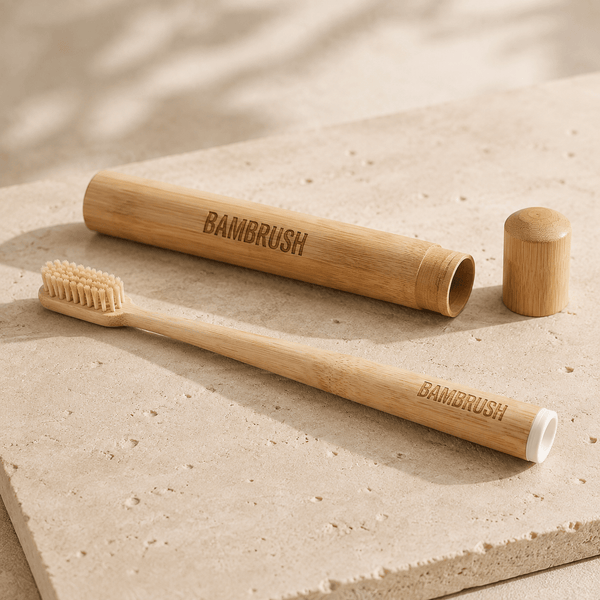 Boar Bristle & Bamboo Toothbrush (4 Pack) - BAMBRUSH